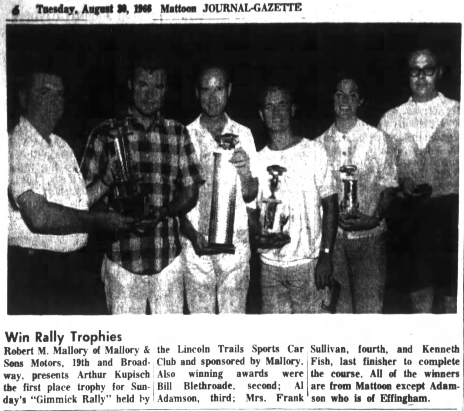 Win rally trophies